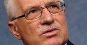 Carton rouge à Vaclav Klaus, président tchèque eurosceptique