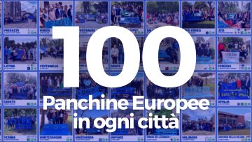 Panchine Europee in ogni Città : due anni di campagna, cento panchine realizzate in tutta Italia