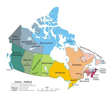 4 federazioni - il Canada
