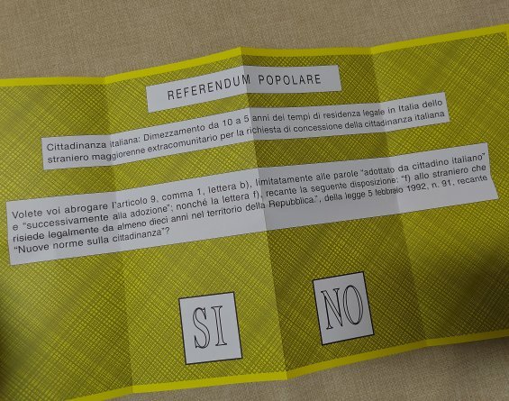 8 e 9 giugno: un referendum sulla cittadinanza europea