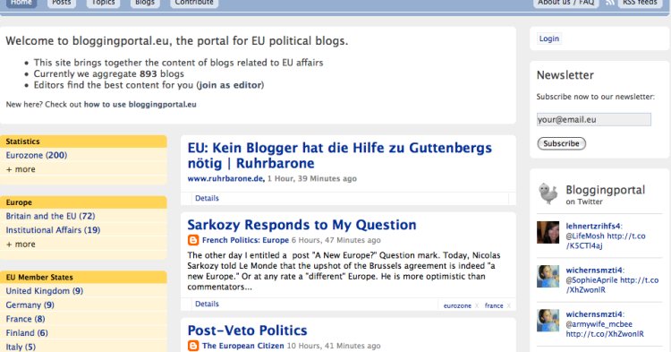 Wie steht es um die EU-Blogosphäre?