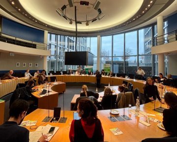 Jugend mit Friedens-Vision 